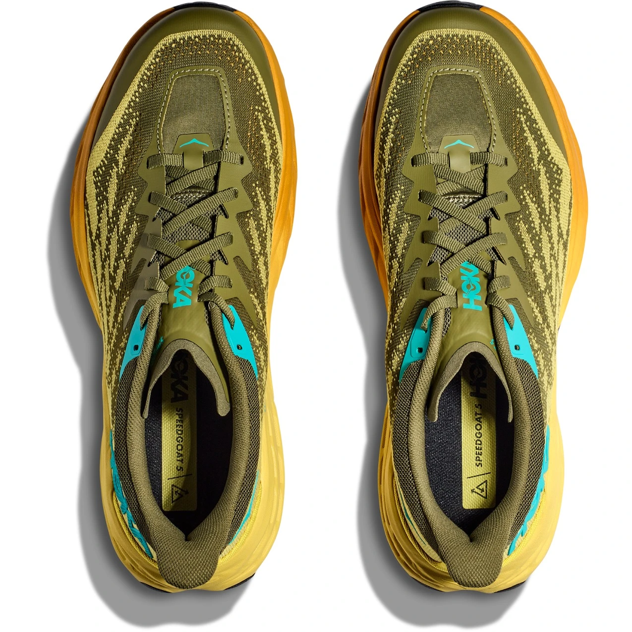 Hoka Speedgoat 5 Running Shoes Men - Avocado / Passion Fruit 5 Hoka Speedgoat 5 Running Shoes Men - Avocado / Passion Fruit - Image 5