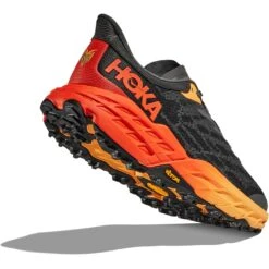 Hoka Speedgoat 5 Wide Running Shoes - Castlerock / Flame -RunGear Elite hoka speedgoat 5 wide running shoes castlerock flame 6 1503398