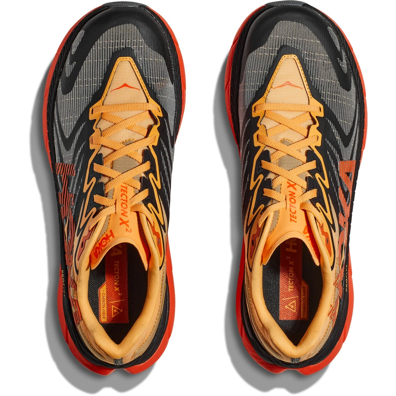 Hoka Tecton X 2 Running Shoes Men - Black / Flame 7 Hoka Tecton X 2 Running Shoes Men - Black / Flame - Image 7