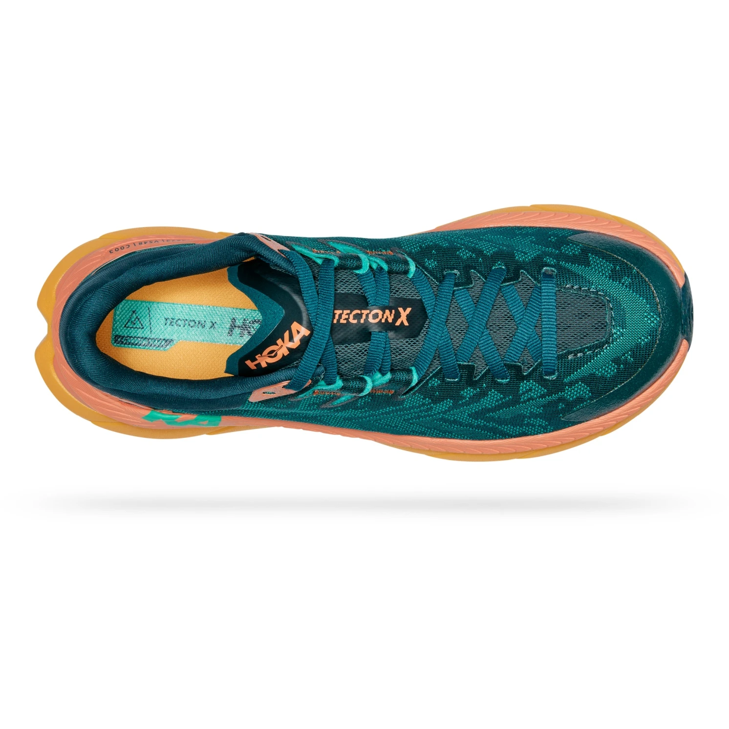 Hoka Tecton X Women's Running Shoes - Deep Teal / Water Garden 7 Hoka Tecton X Women's Running Shoes - Deep Teal / Water Garden - Image 7