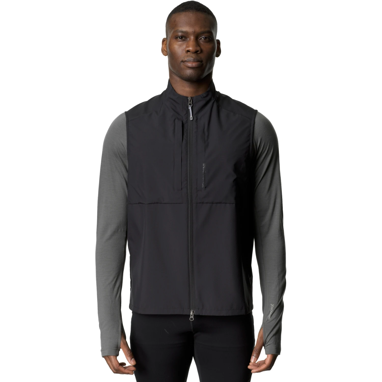 Houdini Pace Hybrid Vest Men - True Black 1 Houdini Pace Hybrid Vest Men - True Black