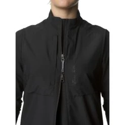 Houdini Pace Hybrid Vest Women - True Black -RunGear Elite houdini womens pace hybrid vest true black 6 1233317