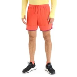 Icebreaker ZoneKnit™ Shorts Men - Vibrant Earth/Go Berry