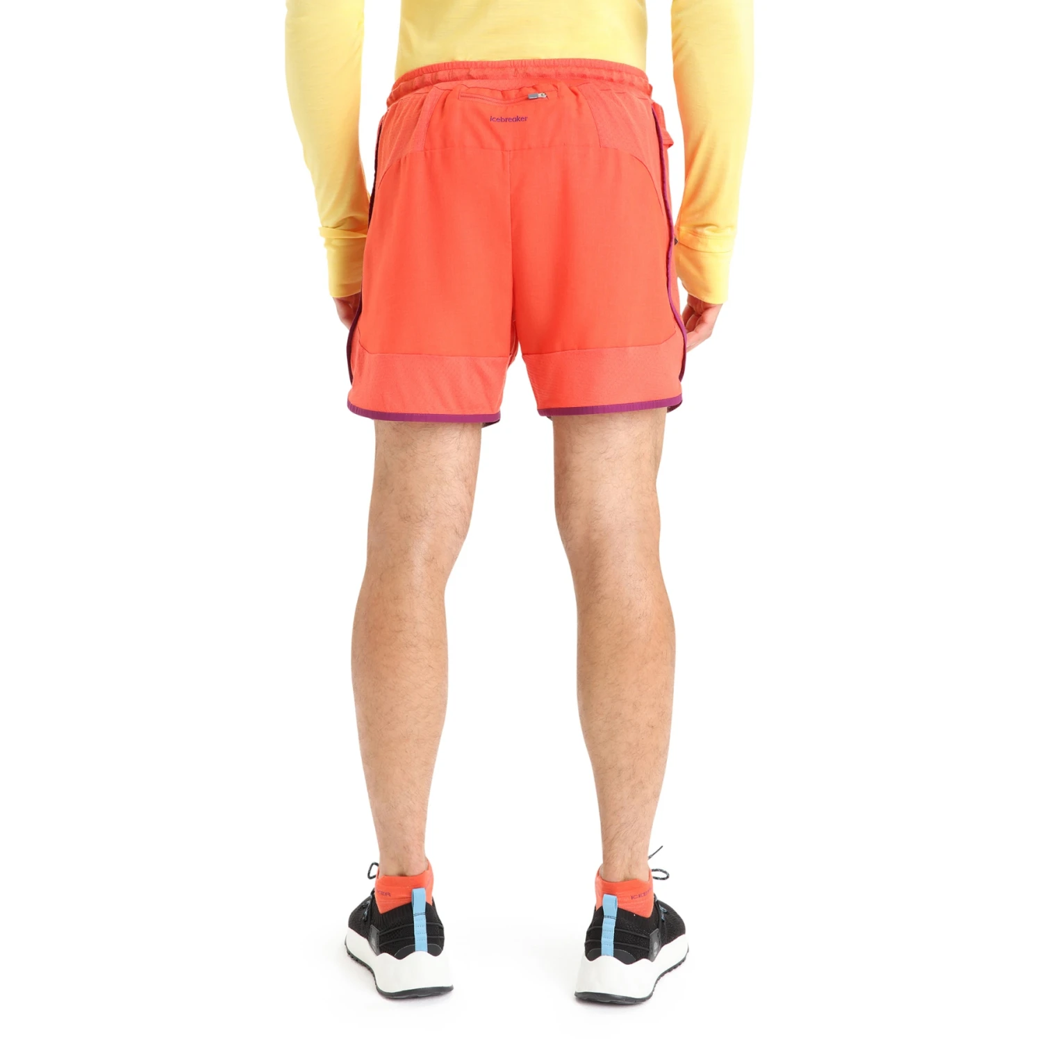 Icebreaker ZoneKnit™ Shorts Men - Vibrant Earth/Go Berry 2 Icebreaker ZoneKnit™ Shorts Men - Vibrant Earth/Go Berry - Image 2