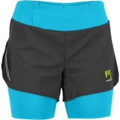 Karpos Cengia Women's Running Shorts - Blue Atoll/black