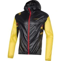 La Sportiva Blizzard Windbreaker Jacket - Black/Yellow