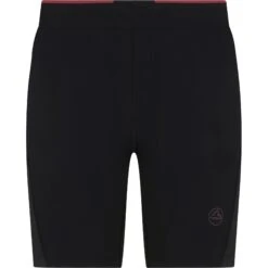 La Sportiva Triumph Tight Shorts Women - Black/Red Plum
