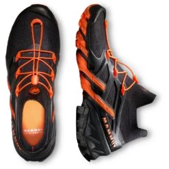 Mammut Aegility Pro Mid DT Shoes Men - Black-vibrant Orange