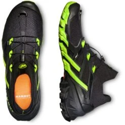 Mammut Aegility Pro Mid Shoes Men - Black-highlime