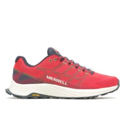 Merrell Moab Flight Trail Running Shoes - Lava/navy