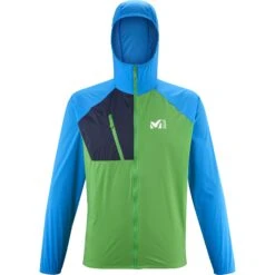 Millet Intense Light Trail Running Jacket Men - Chloro/Electric Blue