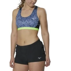 Mizuno Alpha Graphic Bra Women J2GA2302 - Pink Peacock -RunGear Elite mizuno alpha graphic womens bra vintage indigo 3 1115940 1