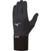 Mizuno Breath Thermo Light Weight Gloves - Black