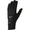 Mizuno Breath Thermo Mid Weight Fleece Gloves - Black