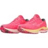 Mizuno Wave Inspire 19 Running Shoes Women - High-Vis Pink / Snow White / Luminous