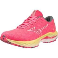 Mizuno Wave Inspire 19 Running Shoes Women - High-Vis Pink / Snow White / Luminous -RunGear Elite mizuno wave inspire 19 womens running shoes high vis pink snow white luminous 3 1503744