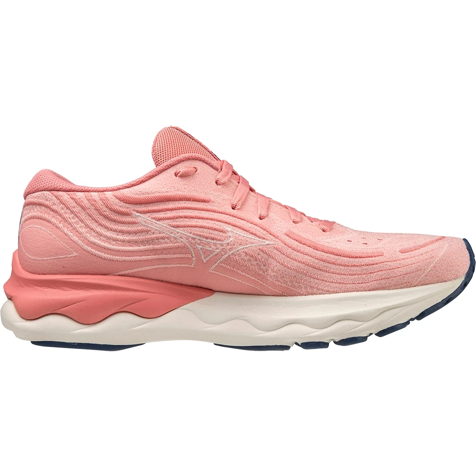 Mizuno Wave Skyrise 4 Running Shoes Women - Peach Bud / Vaporous Gray / Peach Blossom 2 Mizuno Wave Skyrise 4 Running Shoes Women - Peach Bud / Vaporous Gray / Peach Blossom - Image 2