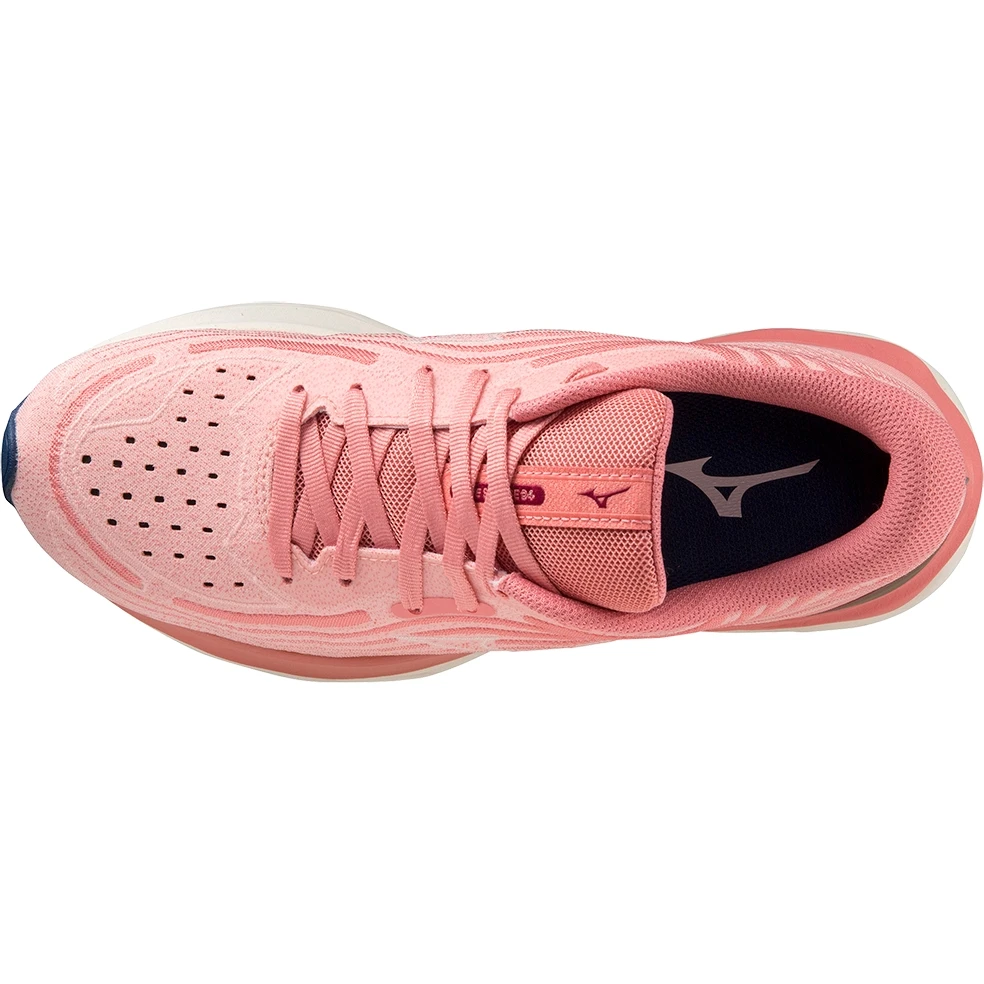 Mizuno Wave Skyrise 4 Running Shoes Women - Peach Bud / Vaporous Gray / Peach Blossom 3 Mizuno Wave Skyrise 4 Running Shoes Women - Peach Bud / Vaporous Gray / Peach Blossom - Image 3