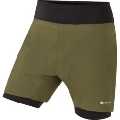 Montane Dragon Twin Skin Shorts - Kelp Green -RunGear Elite montane dragon twin skin men s shorts kelp green 1 1185336