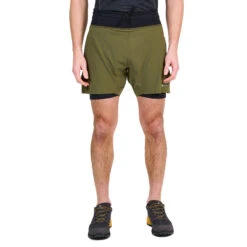 Montane Dragon Twin Skin Shorts - Kelp Green