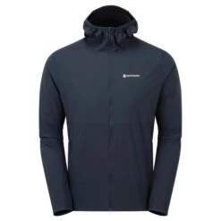 Montane Featherlite Hooded Windproof Jacket - Eclipse Blue -RunGear Elite montane featherlite hooded windproof jacket eclipse blue 3 1543727