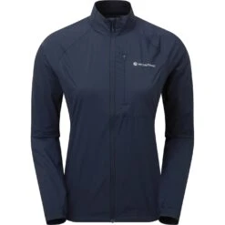 Montane Featherlite Women's Windproof Jacket - Eclipse Blue -RunGear Elite montane featherlite women s jacket eclipse blue 2 1445035