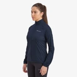 Montane Featherlite Women's Windproof Jacket - Eclipse Blue -RunGear Elite montane featherlite women s jacket eclipse blue 5 1445038