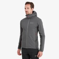 Montane Fireball Lite Insulated Hooded Jacket - Slate -RunGear Elite montane fireball lite hoodie jacket slate 5 1445119