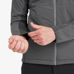 Montane Fireball Lite Insulated Hooded Jacket - Slate -RunGear Elite montane fireball lite hoodie jacket slate 9 1445123