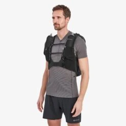 Montane Gecko VP 20 + Hydration Trail Running Vest - Black -RunGear Elite montane gecko vp 20 plus hydration running vest black 5 1442433
