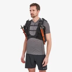 Montane Gecko VP 20 + Hydration Trail Running Vest - Black -RunGear Elite montane gecko vp 20 plus hydration running vest black 6 1442434