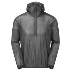 Montane Minimus Nano Pull-On Waterproof Jacket - Charcoal -RunGear Elite montane minimus nano pull on waterproof jacket unisex charcoal 5 1544217