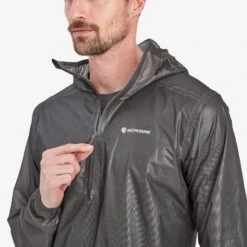 Montane Minimus Nano Pull-On Waterproof Jacket - Charcoal -RunGear Elite montane minimus nano pull on waterproof jacket unisex charcoal 9 1544221