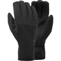 Montane Protium Stretch Fleece Gloves - Black -RunGear Elite montane protium gloves black 1 1245205