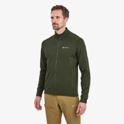 Montane Protium Fleece Jacket - Oak Green -RunGear Elite montane protium jacket oak green 5 1446657