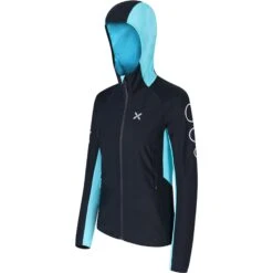 Montura Andromeda Maglia Jacket Woman - Black/care Blue 9028 -RunGear Elite montura andromeda maglia jacket woman black care blue 9028 2 1312156