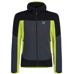 Montura Sky Plus Hoody Jacket - Gunmetal Grey/lime Green 9347