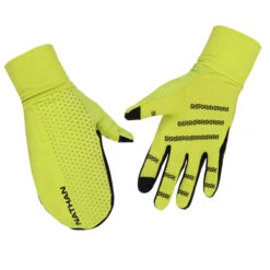 Nathan Sports Hypernight Convertible Mitts - Hi Vis Yellow/Geo Print