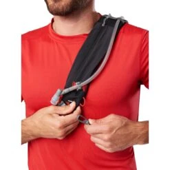 Nathan Sports Run Sling 8L Running Backpack - Black/Ribbon Red -RunGear Elite nathan sports limitless 8l running backpack black ribbon red 10 1 1431536