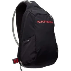 Nathan Sports Run Sling 8L Running Backpack - Black/Ribbon Red