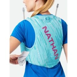 Nathan Sports Pinnacle 4L Women's Hydration Pack - Caribbean Blue/Magenta -RunGear Elite nathan sports pinnacle 4l womens hydration pack caribbean blue magenta 20 8 1452766