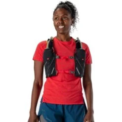 Nathan Sports Pinnacle 4L Women's Hydration Pack - Black / Hibiscus -RunGear Elite nathan sports pinnacle series vapor 4l hydration race vest black hibiscus woman 6 1173858