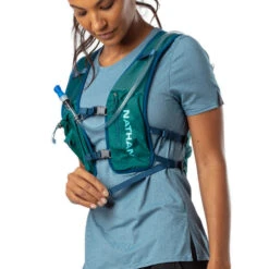 Nathan Sports Quick Start 2.0 - 4L Race Pack - Storm Green / Breezy Blue -RunGear Elite nathan sports quick start 2 0 4l race pack storm green breezy blue 6 1391994