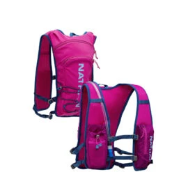 Nathan Sports Quick Start 2.0 Hydration Pack - 6L - Magenta/Periwinkle -RunGear Elite nathan sports quick start 2 0 hydration pack 6l magenta periwinkle 1 1438404