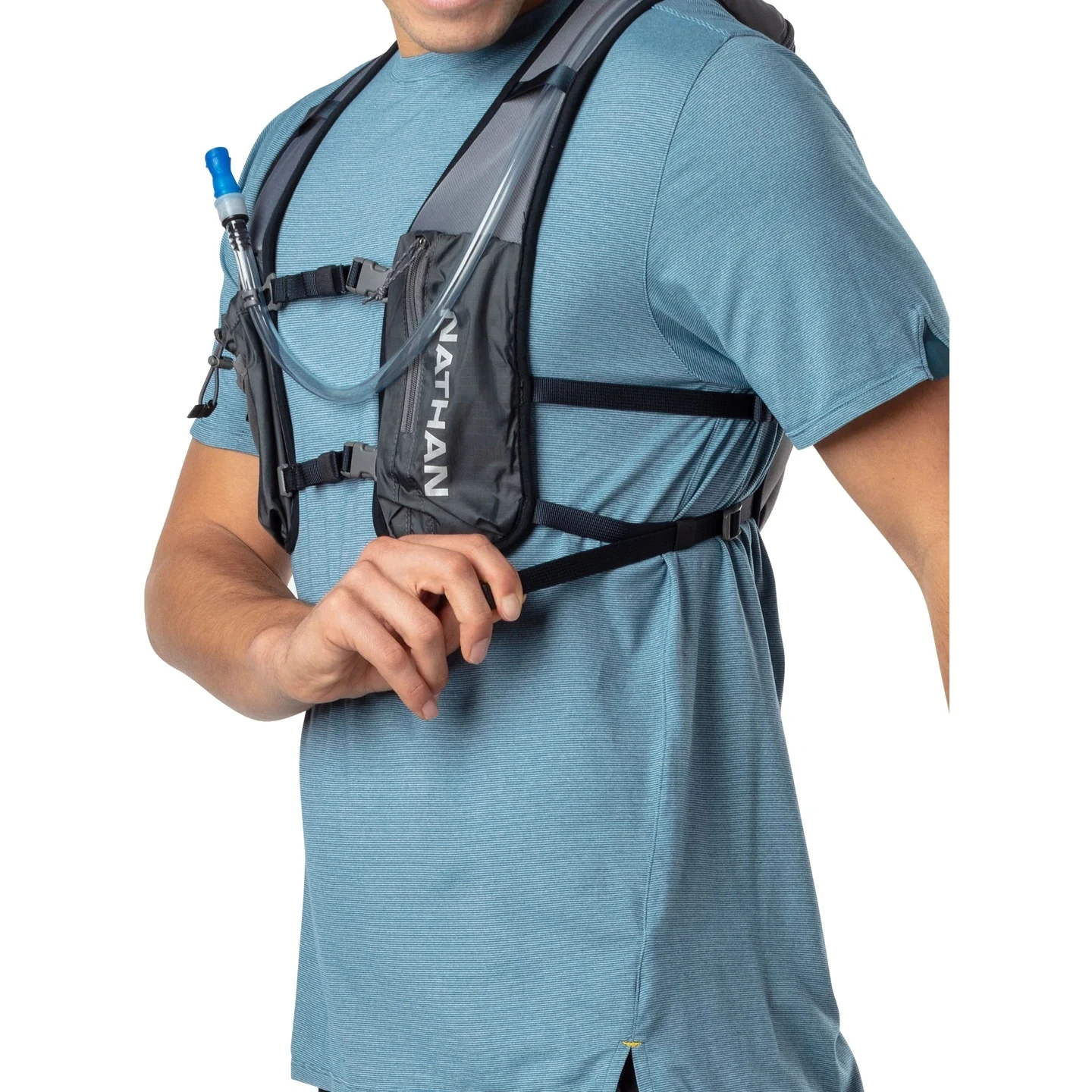 Nathan Sports Quick Start 2.0 Hydration Pack - 3L - Gravity Gray / Refletive Silver 7 Nathan Sports Quick Start 2.0 Hydration Pack - 3L - Gravity Gray / Refletive Silver - Image 7