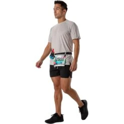 Nathan Sports Race Number Nutrition Waistbelt - Black / Reflective Silver -RunGear Elite nathan sports race number nutrition waistbelt black reflective silver 2 1175833