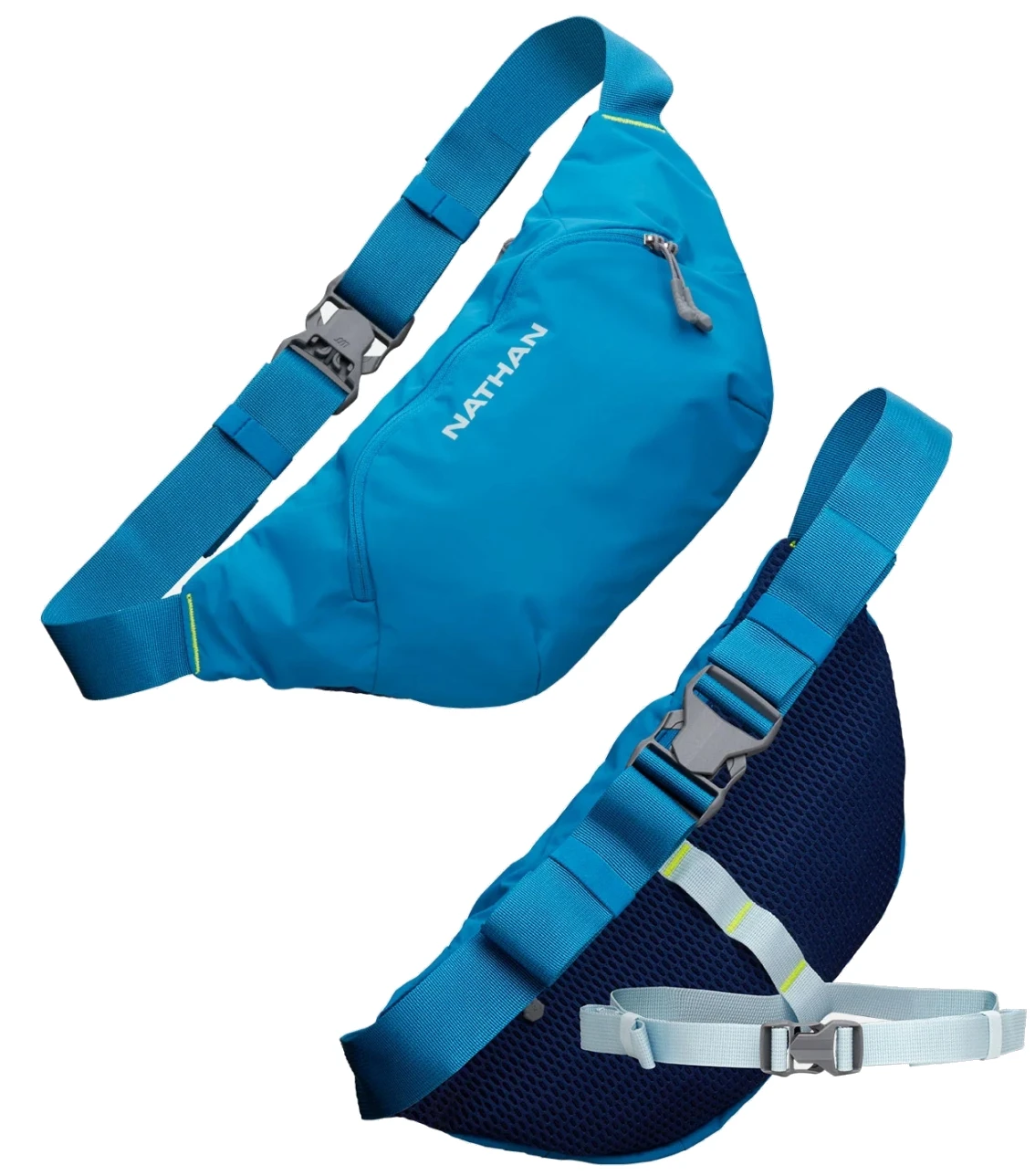 Nathan Sports Run Sling 2L Running Backpack - Deep Blue/Sky Blue 3 Nathan Sports Run Sling 2L Running Backpack - Deep Blue/Sky Blue - Image 3
