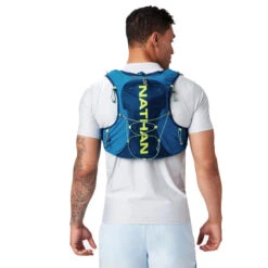 Nathan Sports VaporAir 3.0 7L Hydration Vest - Deep Blue/Safety Yellow -RunGear Elite nathan sports vaporair 3 0 7 l deep blue safety yellow 4 3 1449416