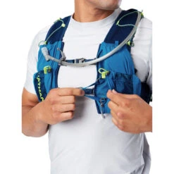 Nathan Sports VaporAir 3.0 7L Hydration Vest - Deep Blue/Safety Yellow -RunGear Elite nathan sports vaporair 3 0 7 l deep blue safety yellow 4 5 1449418