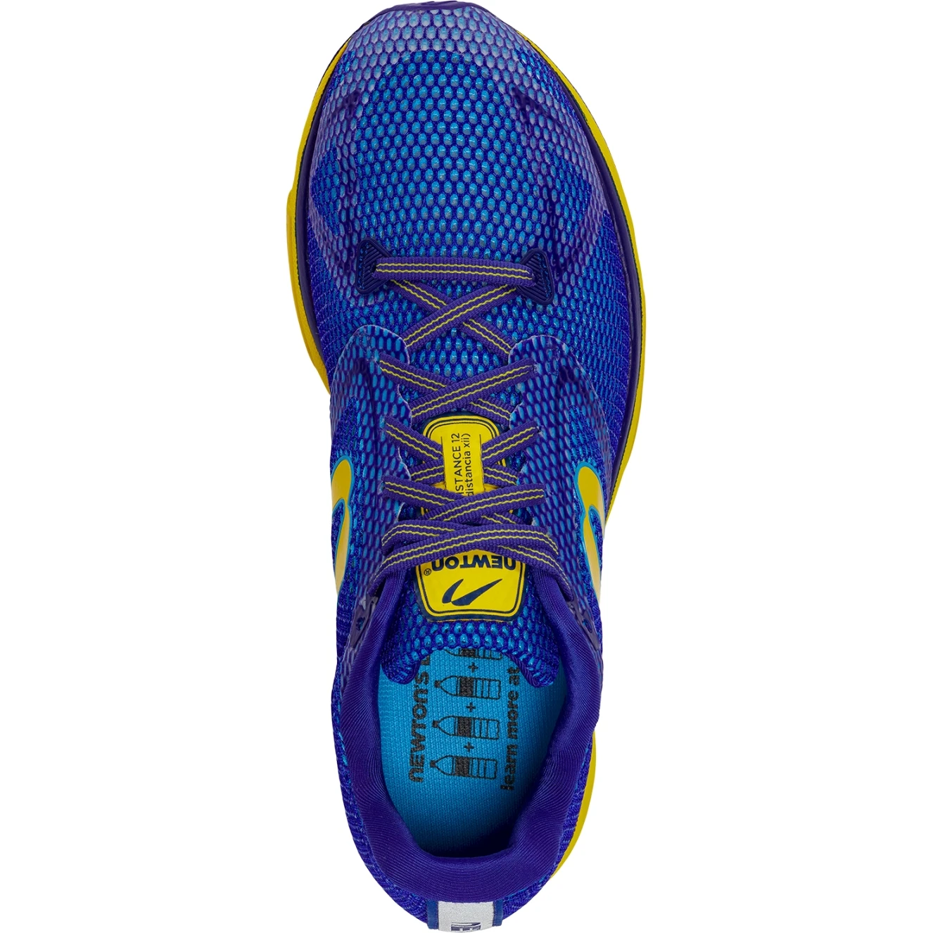 Newton Running Distance 12 Running Shoes - Navy Blue/yellow 5 Newton Running Distance 12 Running Shoes - Navy Blue/yellow - Image 5
